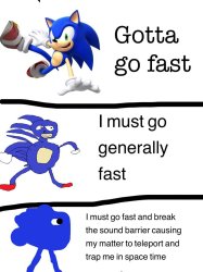 Gotta go fast Meme Template