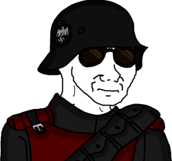 Wojak Anti-Fandom Wehrmacht Soldier With Sun-Glases Meme Template