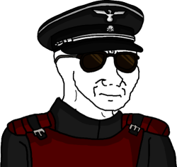 Wojak Anti-Fandom Wehrmacht Officer Meme Template