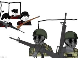 Eroican Soldiers Fighting the Anti-Fandom Wehrmacht Meme Template