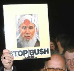 Anti-Bush protestors Meme Template