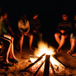 people sitting around a campfire Meme Template