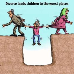 Divorce Leads Children to the Worst Places Meme Template