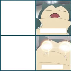 Snorlax eyes Meme Template