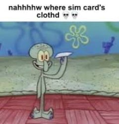 Sim card Meme Template