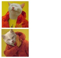 CHOOSY CAT aka DRAKE AS A CAT Meme Template