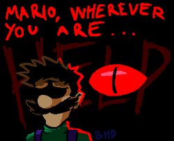 Mario is missing v2 (art drawn by BlooHoodDood) Meme Template