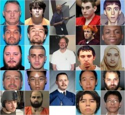 The perpetrators of loudest Mass Shootings 10+ victims Meme Template