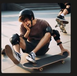 Skater in Pain Meme Template