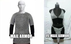 mail armor femail armor Meme Template