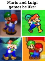 Mario and luigi games Meme Template