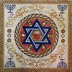 Ancient Hebrew Art Menorah Star of David Meme Template