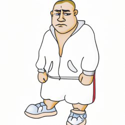 ugly guy in white tracksuit Meme Template