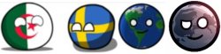 Algeria Sweden Earth Moon Meme Template