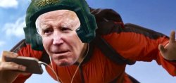 joe biden parachuting 1 Meme Template