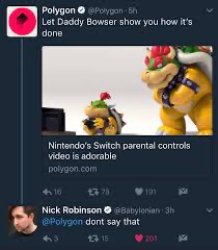 Daddy bowser Meme Template