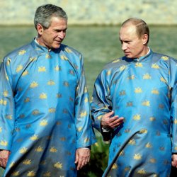 Putin George W. Bush Freemasonry Meme Template