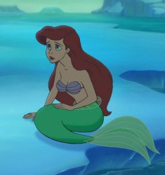 ariel sitting beautifully Meme Template