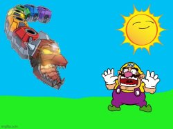 Wario dies from colossatron Meme Template