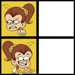 Luan Loud Like/Dislike Meme Template