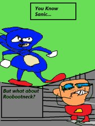 Sanic and Roobootneck Meme Template
