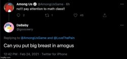 can you put big breast in amogus Meme Template