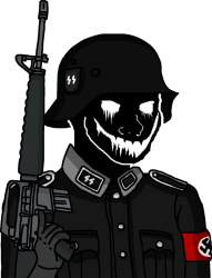 Wokak Anti-Fandom Waffen-SS Soldier With an M16A1/A3 Meme Template