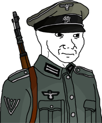 Wojak Anti-Fandom Wehrmacht "Hunters Division" Leader/Officer Meme Template