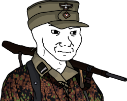 Wojak Anti-Fandom Wehrmacht/SS "Hunters Division" Hunter Meme Template