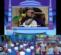 The House of Mouse guests watched Patchy The Pirate Meme Template