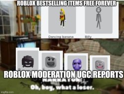 Roblox UGC Meme Template