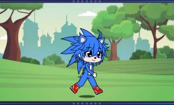 Sonic in Gacha Club Meme Template