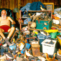 Redneck hoarder photograph from national geographic magazine Meme Template