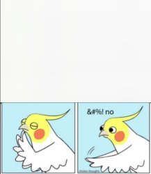 Chicken thoughts says no Meme Template