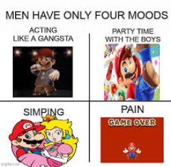 Four moods Meme Template