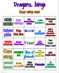 Dragonz bingo Meme Template