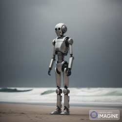 Robot on the beach Meme Template