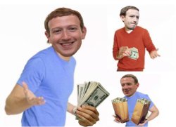 Zuckerberg money Meme Template