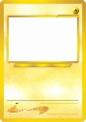 Blank Gold Pokemon Card Meme Template