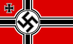 The Flag of the 3rd Reich. Nazi Germany. Meme Template