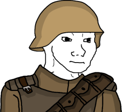 Wojak Eroican-Land Resistance Partisan Soldier Meme Template