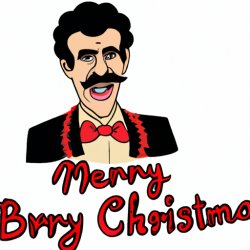 Borat wishing Merry Christmas Meme Template