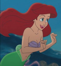 ariel happy Meme Template