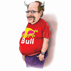 Old guy with a Red Bull T-Shirt Meme Template