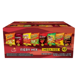 Frito-Lay Fiery Mix Chips and Snacks Variety Pack 42 oz, 42 Coun Meme Template