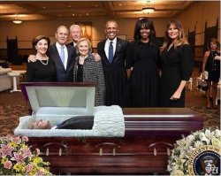 Trump dead funeral casket grave Obama Hillary JPP Meme Template