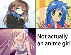 anime girls Meme Template