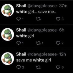 white girl save me Meme Template