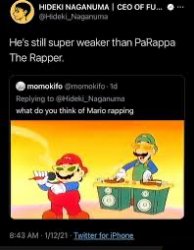 Mario the rapper Meme Template