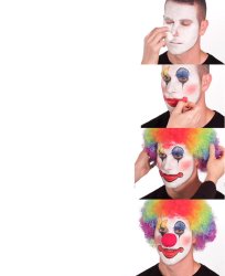 Clown make up Meme Template